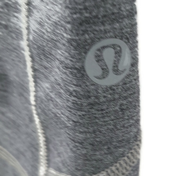 Lululemon Pace Rival heathered gray black Crop leggings Size 6 - Picture 6 of 15